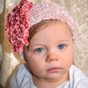 0-3 months Baby Headband with flower